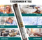 Homewell Raamfolie HR++ - Isolerend & Zonwerend - Anti inkijk - Linnenlook Koffie 45x300