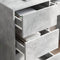 vidaXL - Grijs - Schrijfbureau - Betonnen - grijs - Beton - Standaard - Opslag