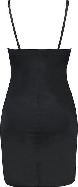 Hunkemöller Scuba WYOB jurk - Corrigerend - Zwart - XL