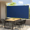 vidaXL - Tuinscherm - uittrekbaar - 160x300 - cm - blauw