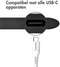 Accezz USB-C naar USB-C kabel - 0,2 meter - Wit