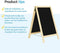 BRASQ Krijtstoepbord - Dubbelzijdig - Weerbestendig - Blank 75x135 CM