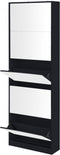 Feel Furniture - Schoenenkast met spiegel - 5 Laden - Zwart
