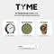 Tyme Florence - Heren Horloge - 45mm Chronograaf - Bruin