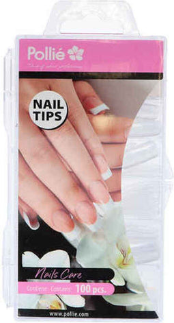 Nail art stickers Eurostil TRANSPARENTES SQUARE Transparent Squares (100 uds)