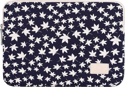 Laptophoes 13 Inch GV – Geschikt voor o.a Macbook Pro 13 Inch 2009-2012 & Macbook Air 2008-2017 – Laptop Sleeve – White Leaves