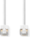 Nedis CAT6 Netwerkkabel - RJ45 Male - RJ45 Male - S/FTP - 2.00 m - Binnenshuis - Rond - LSZH - Wit - Doos