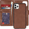 iMoshion Hoesje Geschikt voor iPhone 11 Pro Max Hoesje Met Pasjeshouder - iMoshion Uitneembare 2-in-1 Bookcase met rits - Bruin