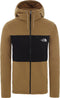 The North Face Blocked Tka 100 Fz Hoodie - Fleecejas - Gerecycled materiaal - British Khaki/Zwart - Maat XXL