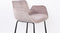 Zuiver Brit Counter Barkruk - Roze - Velvet - Set van 2