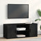 vidaXL - TV-kast - Zwart - Eiken - 100x35x40 - cm - Bewerkt - Hout