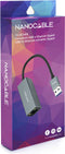 Nanocable ANEAHE0818 - USB 3.0 naar Gigabit Ethernet Adapter - 10/100/1000 Mbps - Grijs - 15 cm