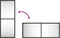 vidaXL - Wandspiegel - rechthoekig - 20x50 - cm - ijzer - zwart