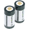 KEEPPOWER RCR123A - Li-Ion batterij 3V 1000mAh met micro USB - wit