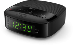 Philips TAR3205/12 - Klokradio - FM-radio met dubbele alarmfunctie - Zwart