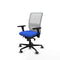 Piqueras y Crespo 3D036G0 - Bureaustoel - Verstelbare hoogte met armleuning - Blauw