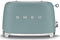 SMEG TSF01EGMEU - Broodrooster - 950W 2 sleuven 6 bruining-niveaus - Mat Emerald Green