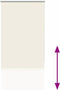 vidaXL - Rolgordijn - verduisterend - gebroken - wit - 65x210 - cm - stofbreedte