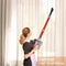 Royalty Line® CVC9316 Steelstofzuiger Draadloos 3 in 1 - Stofzuiger Draadloos Zonder Zak - LED Verlichting - 0.8L Stofbak - Lichtgewicht - Vacuum Cleaner - Rood