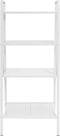 vidaXL - Ladder - boekenkast - 4 - schappen - metaal - wit
