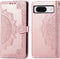 iMoshion Hoesje Geschikt voor Google Pixel 8 Hoesje Met Pasjeshouder - iMoshion Mandala Bookcase - Rosé Goud