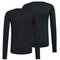 Odlo Active Warm Basislaagtop - Thermisch & Anti-Geurt - Black Dark Sapphire (2 stuks)