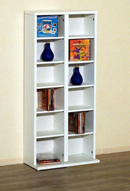 VCM Houten CD DVD-standaard Plankkast Opbergstandaard Milano Houten CD DVD-standaard Plankkast Opbergstandaard Milano