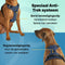 Jake and Jacky Hondentuigje - Anti-Trek Tuig - Y Tuig Hond - Reflecterend - Blauw - Maat L