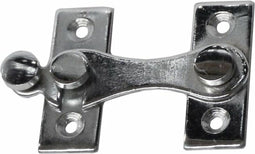 Deurklopper EDM H-vorm Staal 8 cm Links Verchroomd