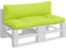 vidaXL - Palletkussens - 2 - st - stof - felgroen