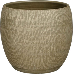 Mica Decorations Morgan Bloempot - 28x28x26 cm - Terra - Donkergroen