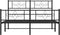 vidaXL - Bedframe - met - voetbord - zonder - matras - metaal - zwart - 160x200 - cm