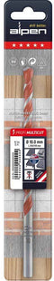 Alpen Drills 73001400100 - Carbide multifunctionele boor - 4-stap-profiel voor snelle boormeelafvoer