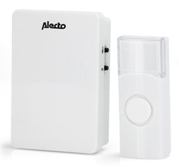 Alecto ADB-11WT - Draadloze deurbel - Spatwaterdicht - Wit