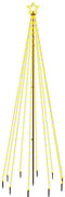 vidaXL - Kerstboom - met - grondpin - 310 - LED's - warmwit - 300 - cm