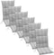 Summerset Brighton - 6-delige Tuinkussenset hoge rug - Grijs *6 halen = 2 betalen
