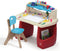 Step2 Deluxe Art Master Bureau met stoel voor kinderen - Creatieve Kinder Werkplek - Kinderbureau met Verlichting - Creativiteitstafel met opbergruimte - Activiteitentafel