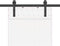 vidaXL - Doos - met - onderdelen - voor - schuifdeur - 152,5 - cm - staal - zwart