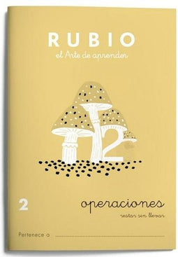 Wiskundeschrift Rubio Nº2 A5 Spaans 20 Lakens (10 Stuks)