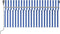 vidaXL - Luifel - automatisch - rolgordijn - LED - windsensor - 3,5x2,5 - m - geel - wit