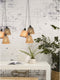 GOOD&MOJO Hanglamp Kalimantan - Bamboe/Zwart - 44x44x36cm - 3L - Scandinavisch,Bohemian - Hanglampen Eetkamer, Slaapkamer, Woonkamer