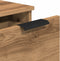 vidaXL - Dressoir - 30x30x70 - cm - bewerkt - hout - artisanaal - eikenkleur