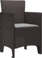 vidaXL - Tuinmeubels - met - Kussens - 4 - stuks - Bruin - Poly - Rieten
