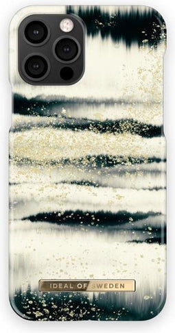 iDeal of Sweden iPhone 12/12 Pro - Fashion Case - Magnetisch - Golden Tie Dye