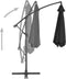 vidaXL - Zweefparasol - met - aluminium - paal - 350 - cm - blauw