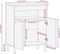 vidaXL - Dressoir - 60x33x75 - cm - massief - mangohout - bruin
