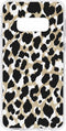 Hoesje Geschikt voor Samsung Galaxy S10e Hoesje Siliconen - Design Backcover siliconen - Meerkleurig / Panther Black / Gold
