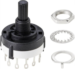 TRU COMPONENTS SR26A4-2X6-18F20 Draaischakelaar 250 V 150 mA 12 x 30 ° 1 stuk(s)
