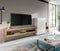 Furnilux Samba - Wandmeubel - Deels open deels dichte kast - Wit eiken - 35x270x112cm