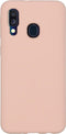 Accezz Samsung Galaxy A40 - Liquid Silicone Backcover - Krasbestendig Schokbestendig - Roze